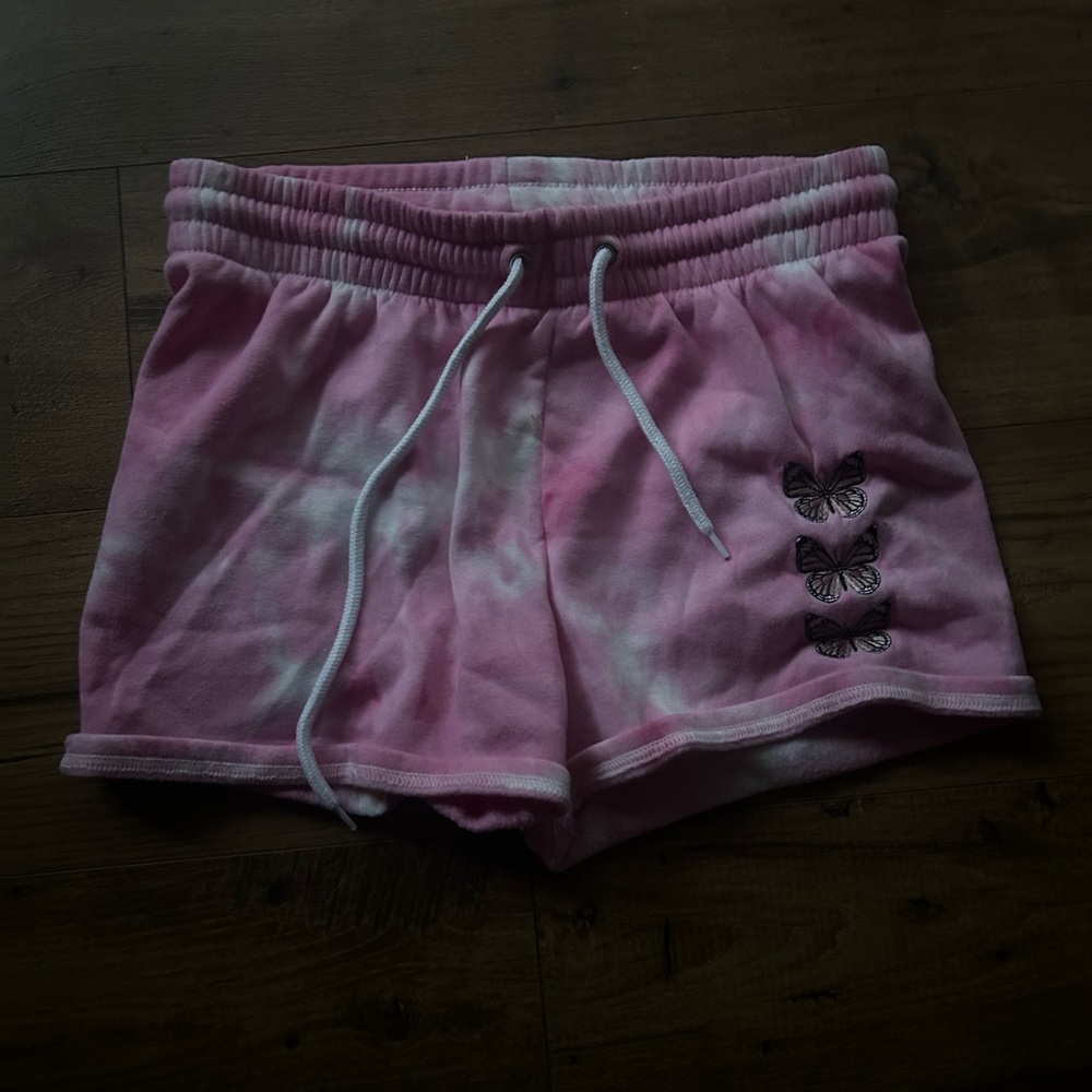 Tie-dye sweat shorts